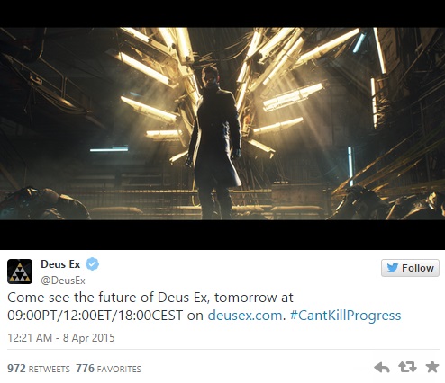 Twitter announcement