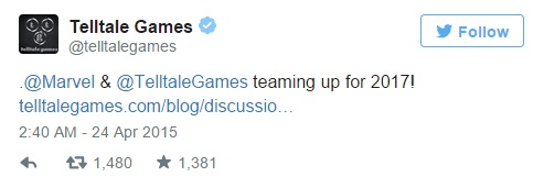 Marvel and Telltale announcement