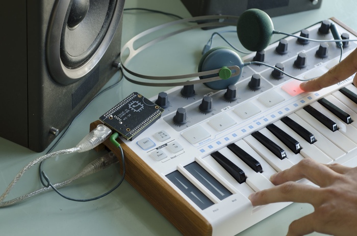 CHIP can be paired with a MIDI controller