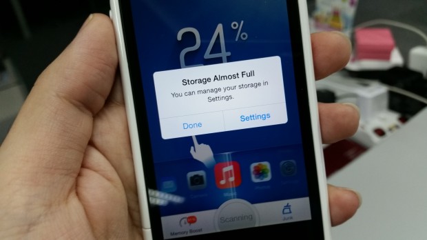 Apple's iPhone 6 16 GB struggles with storage space