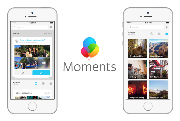 Facebook Moments app