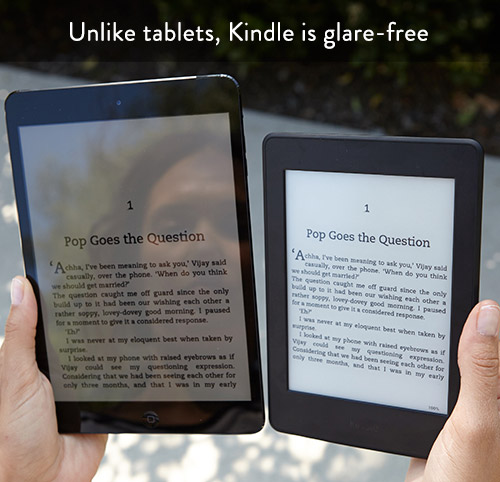 The Kindle is glare-free