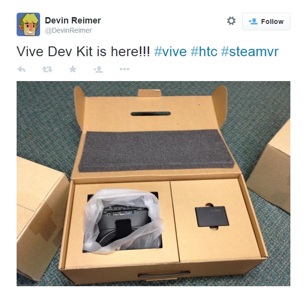 Valve Vive Developer Edition