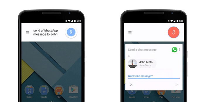 You Can Now Send WhatsApp Messages With Google Now