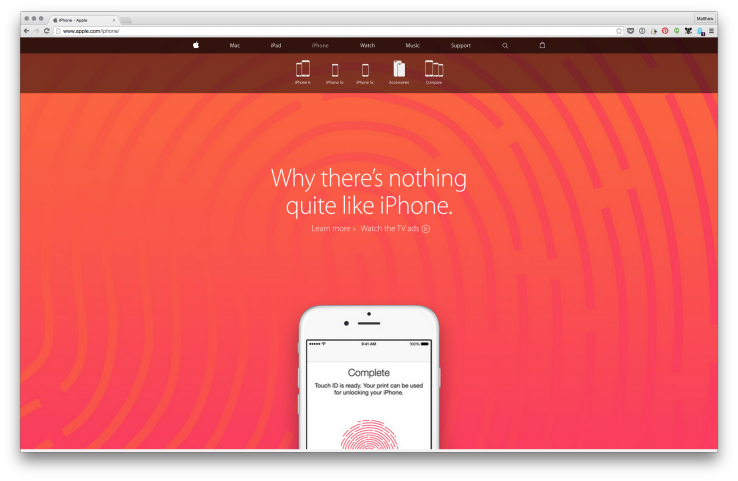 Apple dot come new redesigned website