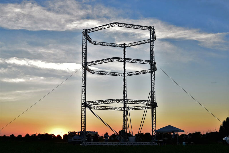 The BigDelta 3D printer can build a house entirely out of clay