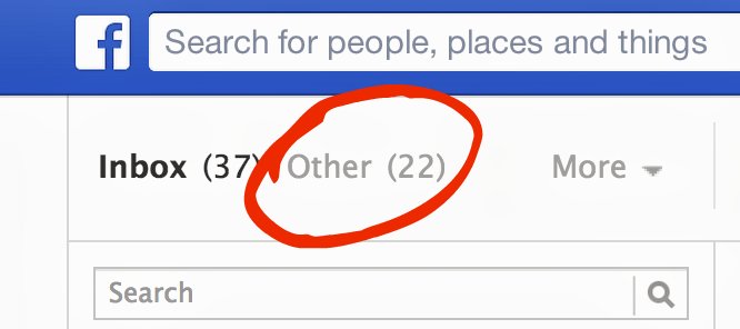 The Facebook Other folder will soon disappear.