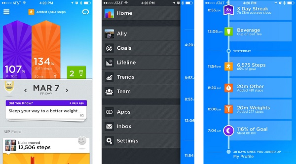 Jawbone UP24 App Overview