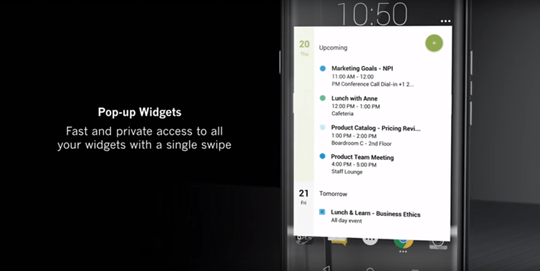 BlackBerry Priv Widgets
