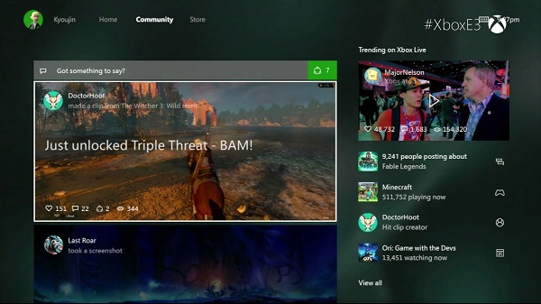 New Xbox One Experience Screenshot