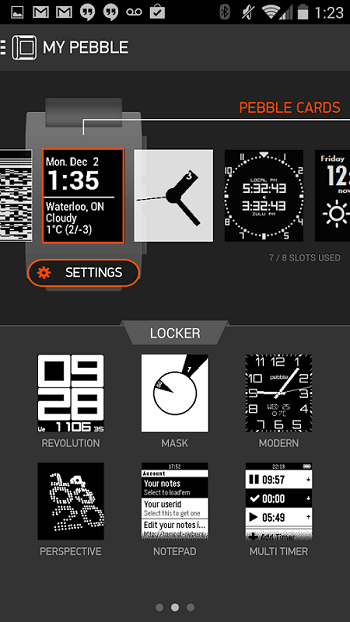 Pebble Steel Review App