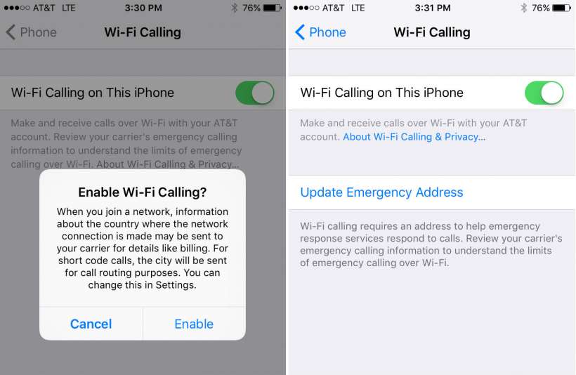 concept of Wi-Fi calling was first introduced back in October