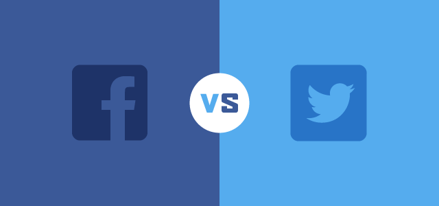 alt= Facebook vs Twitter