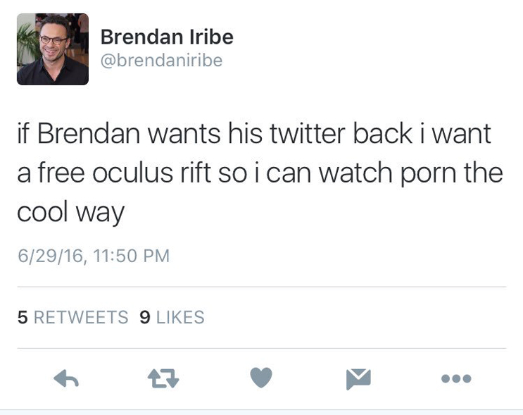 Brendan Iribe Twitter