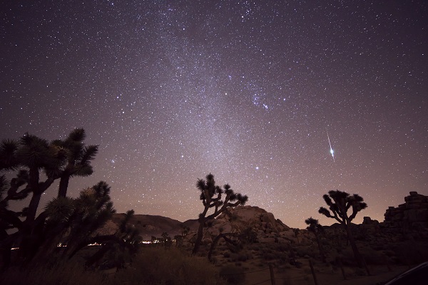 taurid meteor shower night sky