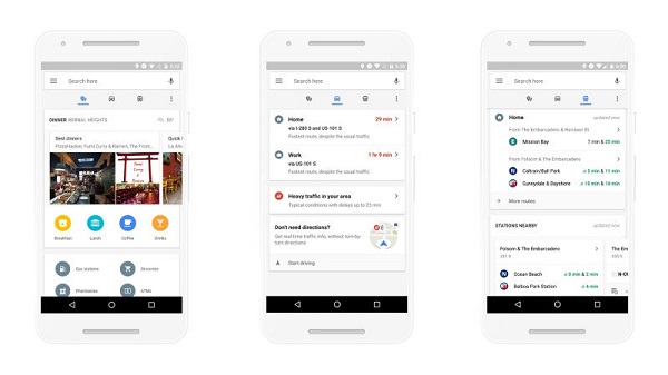 Google Maps tabs