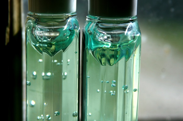 two bottles of hand sanitizer