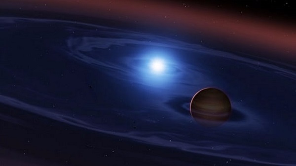 rocky planet in orbit